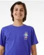 Niño con Camiseta de manga corta Rip Curl Search Icon Wild Berry logo