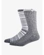 Calcetines para botas Roxy 2 Pack Boot Socks negros para mujer lateral