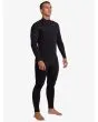 Hombre con traje de surf con cremallera en el pecho Quiksilver Marathon Sessions 5/4/3mm Negro lateral 