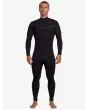 Hombre con traje de surf con cremallera en el pecho Quiksilver Marathon Sessions 5/4/3mm Negro