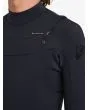 Hombre con traje de surf con cremallera en el pecho Quiksilver Everyday Sessions 5/4/3mm negro costuras GBS