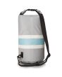 Mochila Estanca para trajes de surf Vissla 7 Seas 20L gris posterior