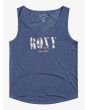 Camiseta sin mangas Roxy Losing My Mind azul marino para Mujer Frontal