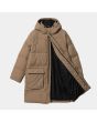 Abrigo de invierno resistente al agua Carhartt WIP Erie Coat beige para mujer interior