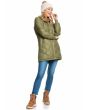 Mujer con Chaqueta de invierno Roxy Ethera verde oliva lateral 