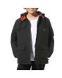 Abrigo con capucha Vans Woman Drill Chore Coat Mte negro para mujer abierto