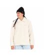 Mujer con chaqueta de borreguillo Volcom Blastone Coat Cloud