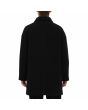 Hombre con abrigo Volcom Floyder Peacoat Negro posterior