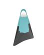 Aletas de Bodyboard Pride Vulcan V1 Gris Oscuro-Turquesa frontal