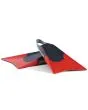 Aletas de Bodyboard Pride Vulcan V2 grises y rojas detalle