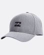 Gorra de visera curvada Billabong All Night gris para Hombre Frontal