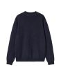 Jersey de lana Carhartt WIP Alten Sweater Air Force Blue Heather para hombre posterior