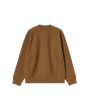 Sudadera Carhartt WIP American Script Hamilton Brown para hombre posterior