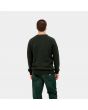 Hombre con jersey de lana Carhartt WIP Anglistic Sweater verde posterior