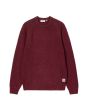 Jersey Carhartt WIP Anglistic Sweater Speckled Malbec para hombre