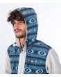 Hombre con anorak polar Hurley Evergreen Burrito Bone capucha