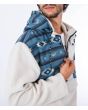 Hombre con anorak polar Hurley Evergreen Burrito Bone cremallera