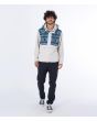 Hombre con anorak polar Hurley Evergreen Burrito Bone frontal