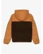 Chaqueta aislante con capucha Quiksilver Youth Scaly Reversible Jacket Almond para niño 8-16 años forro sherpa reverso posterior