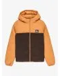 Chaqueta aislante con capucha Quiksilver Youth Scaly Reversible Jacket Almond para niño 8-16 años forro sherpa reverso