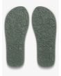 Chanclas Quiksilver Molokai Core caqui para hombre suela con muescas multi-ángulo