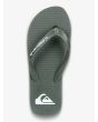 Chanclas Quiksilver Molokai Core caqui para hombre tira flexible en 3 puntos