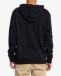 Hombre con Sudadera con capucha RVCA Big RVCA Negra posterior