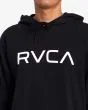 Hombre con Sudadera con capucha RVCA Big RVCA Negra logo