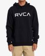 Hombre con Sudadera con capucha RVCA Big RVCA Negra 