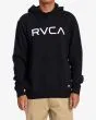 Hombre con Sudadera con capucha RVCA Big RVCA Negra 