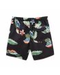 Bañador surfero Vans Mixed Volley II negro floral para niños de 8 a 14 años posterior