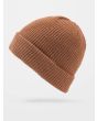 Gorro de punto Volcom Full Stone Mocha posterior