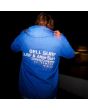 Hombre con Chaqueta cortavientos Bell Windbreaker Innegra azul bajo la lluvia serigrafĆa espalda