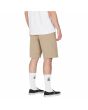 Hombre con Pantalón corto híbrido Volcom Slub Frickin Cross Shred 20" Khaki posterior