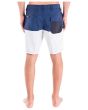 Hombre con bermudas Hurley Dri-Fit Relapse Azul Marino posterior