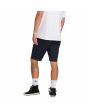 Hombre con pantalón corto estilo chino Volcom Frickin Modern Stretch 21" azul marino posterior