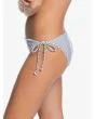 Braguita de Bikini con Lazadas Laterales Roxy Bico Mind Of Freedom blanco y azul a rayas izquierda