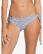 Braguita de Bikini con Lazadas Laterales Roxy Bico Mind Of Freedom blanco y azul a rayas Frontal