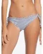 Braguita de Bikini con Lazadas Laterales Roxy Bico Mind Of Freedom blanco y azul a rayas Frontal