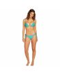 Mujer con Braguita de Bikini sin costuras y con lazada lateral Volcom Simply Seamless Tie Side Turquesa