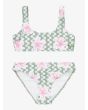 Conjunto de bikini bralette Roxy Girl Party Waves verde para niña 6 a 16 años