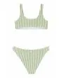 Bikini bralette Bico Active verde a rayas para niña 6-16 años vista trasera