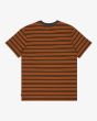 Camiseta de manga corta Billabong Baxter Dark Brown para hombre posterior