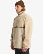 Hombre con sudadera sherpa con media cremallera Billabong Boundary Tombstone Desert lateral