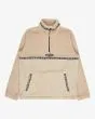 Sudadera polar con cremallera parcial Billabong Boundary Tombstone Beige para hombre