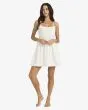 Mujer con Billabong True Love Mini vestido blanco Salt Crystal frontal