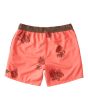 Bañador reversible Billabong Bad Trip 17" rojo y marrón para hombre posterior