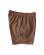Bañador reversible Billabong Bad Trip 17" rojo y marrón para hombre reverso derecha