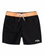 Bañador boardshort Billabong All day OG 17" negro con detalles en salmón para hombre 