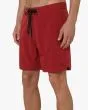 Hombre con Bañador Boardshort Deus Ex Machina Elite 2.0 Rojo lateral